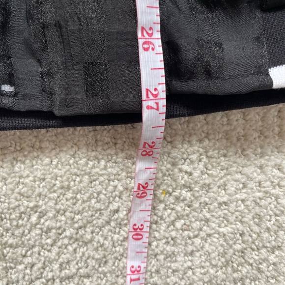 Long Tall Sally Black Checkered and Sheer Bomber Jacket - Picture 5 of 9